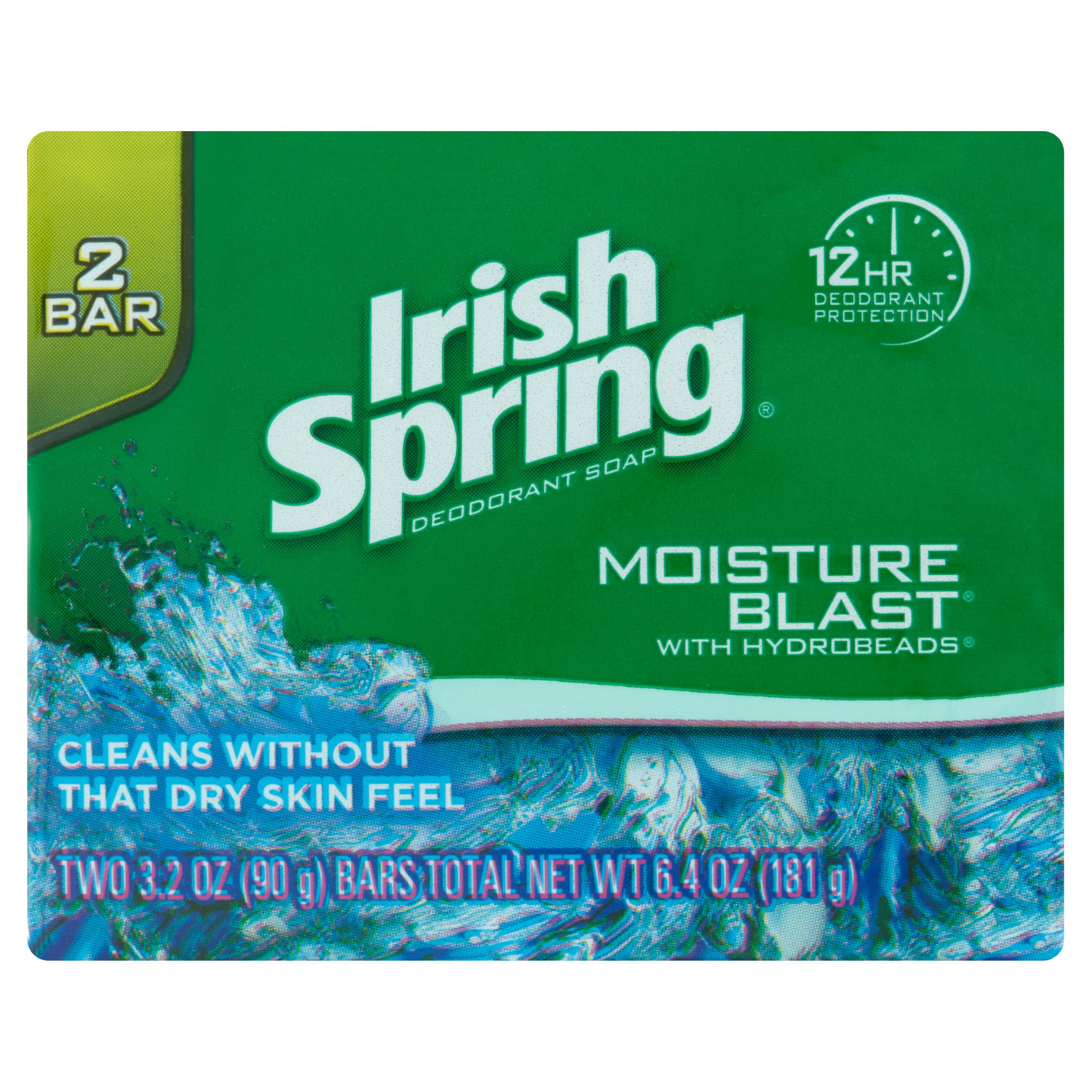 Irish Spring Moisture Blast Moisturizing Bar Soap - 2 Count