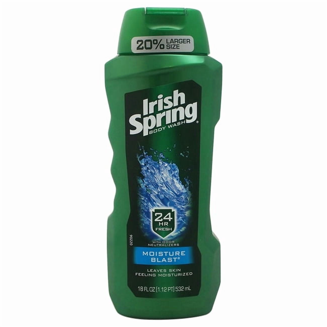 Irish Spring Moisture Blast Scent, Moisturizing Body Wash, for All Skin Types - 18 fl oz.