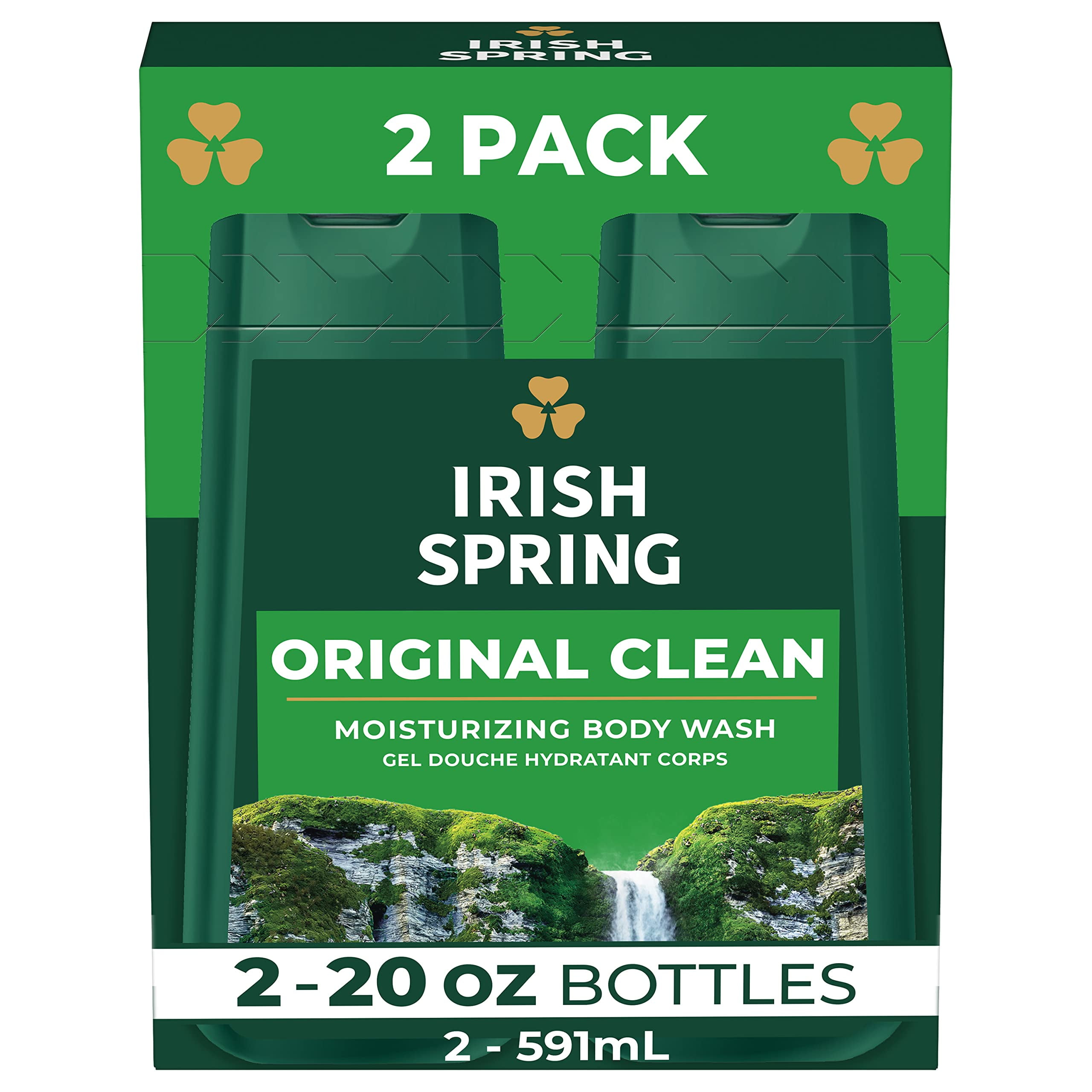 Irish Spring Original Clean Body Wash, 20 Oz, 2 Pack - Walmart.com