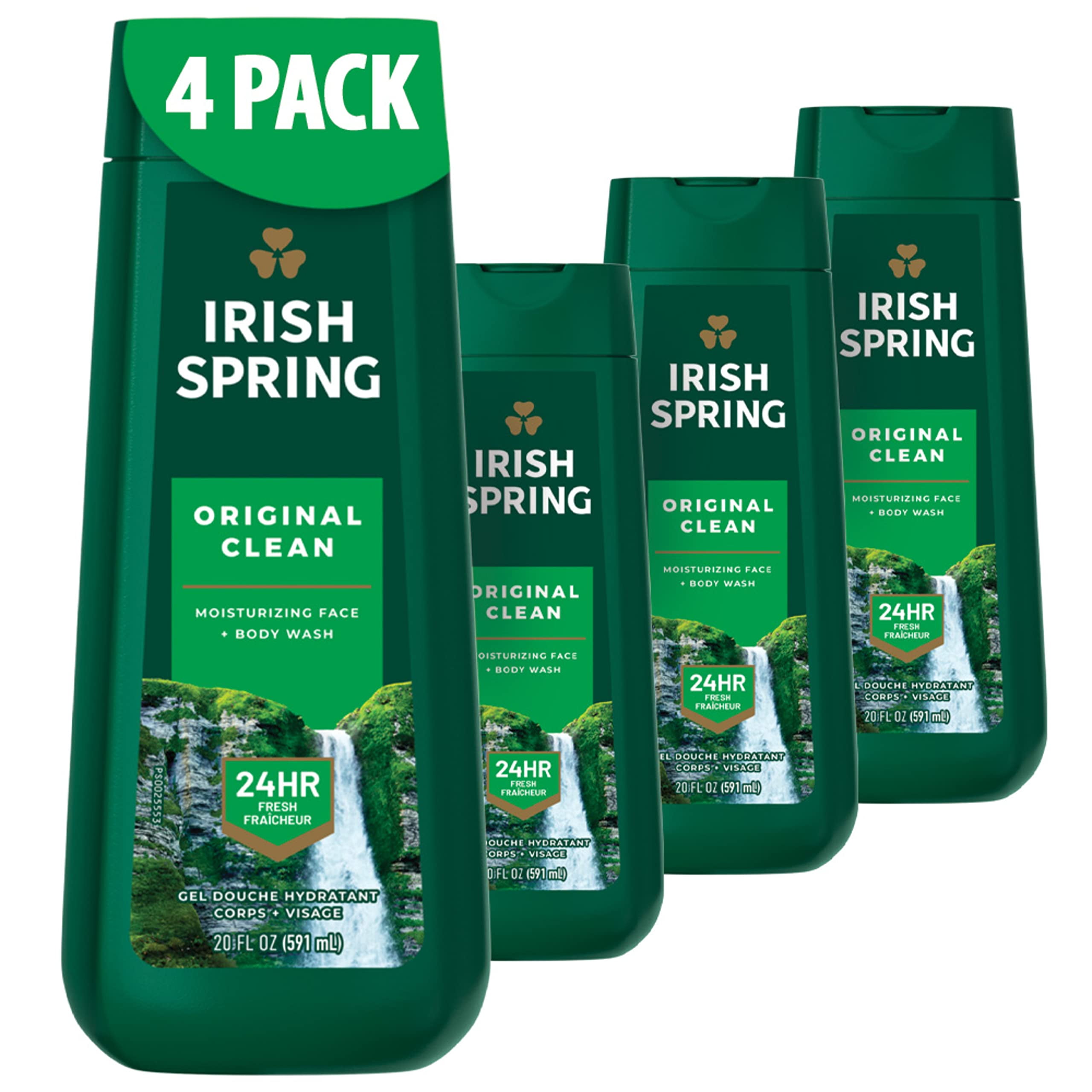 Irish Spring, Original Clean Body Wash for Men, Smell Fresh and Clean