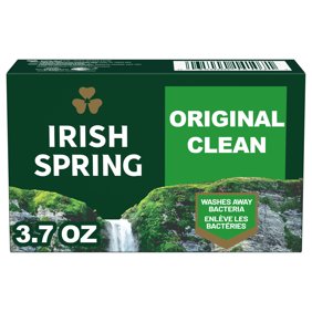 Irish Spring Original Deodorant Bar Soap for Men, With Flaxseed Oil, 3.7 oz Bar (3 Pack)