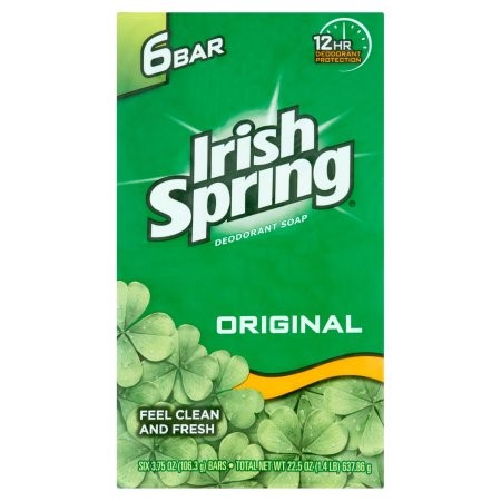 Irish Spring Original Deodorant Soap Bar, 3.75 oz, 6 pack - image 1 of 2