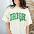 thumbnail image 1 of Irish St. Patrick's Day Comfort Colors Shirt, Retro Luck of the Irish St. Patty's Day T-shirt, Funny St. Patrick's Day Graphic Shirt Design (Colors:Ivory; Sizes:XL;), 1 of 2