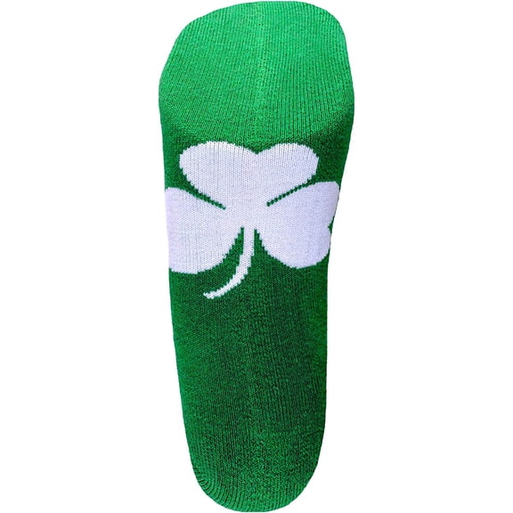 Irish St Patrick's Day Green Shamrock No Show Footie Socks - Donegal Bay - Unisex - One Size - No-Show