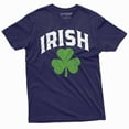 thumbnail image 1 of Irish St. Patrick's day shirt Clover Shamrock Saint Patricks day Tee Ireland patriotic shirt (3X-Large Navy Blue), 1 of 7