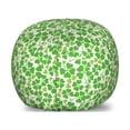 thumbnail image 1 of Irish Storage Toy Bag Chair, Gaelic Nature Garden Theme Spring Clovers with Hearts Freshness, Stuffed Animal Organizer Washable Bag, Small Size, Lime Green Pistachio, by Ambesonne, 1 of 3