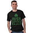 thumbnail image 1 of Irish Swag St Patrick's Day Shamrock Plus Size Crewneck Graphic Tee Shirt Brisco Brands 2X, 1 of 3