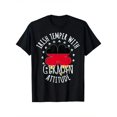 thumbnail image 1 of Irish Temper with German Attitude Graphic T-Shirt, Heritage Pride Men's and Women's Short Sleeve Tee, 1 of 6