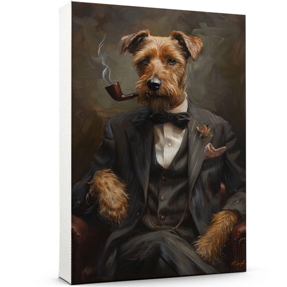Irish Terrier Dog prints wall art Poster Unframe, Irish Terrier Boss Dog Canvas Pop Modern Wall Decor Art Ready to Hang