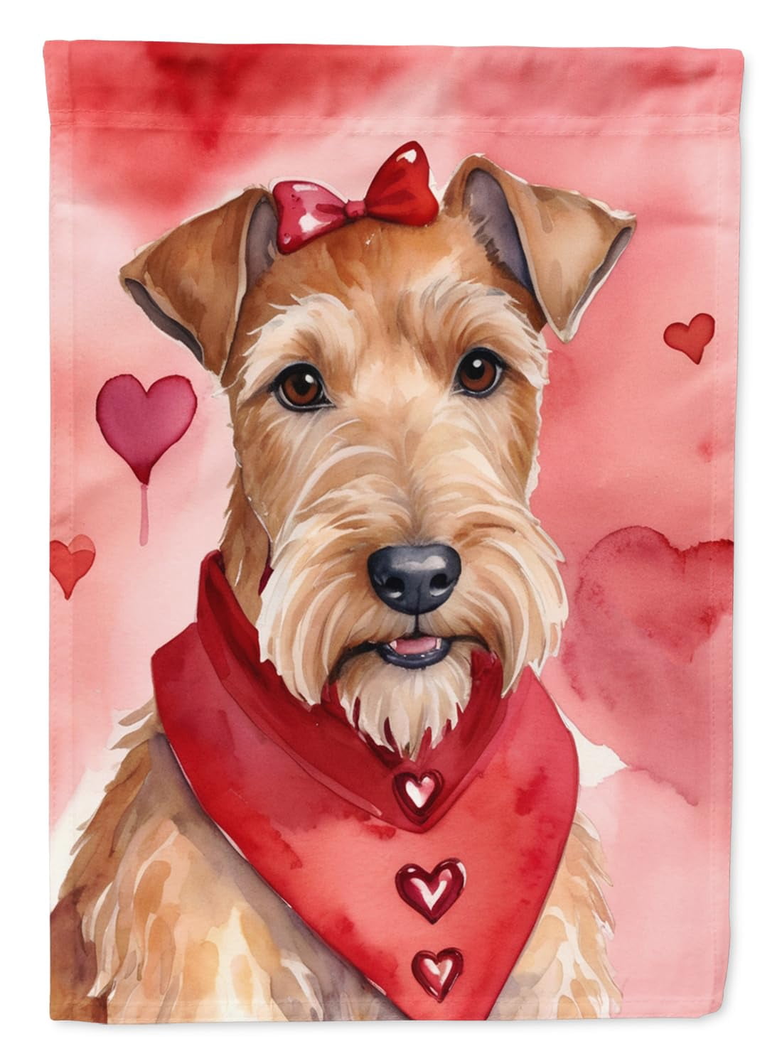 Irish Terrier My Valentine House Flag 28 in x 40 in