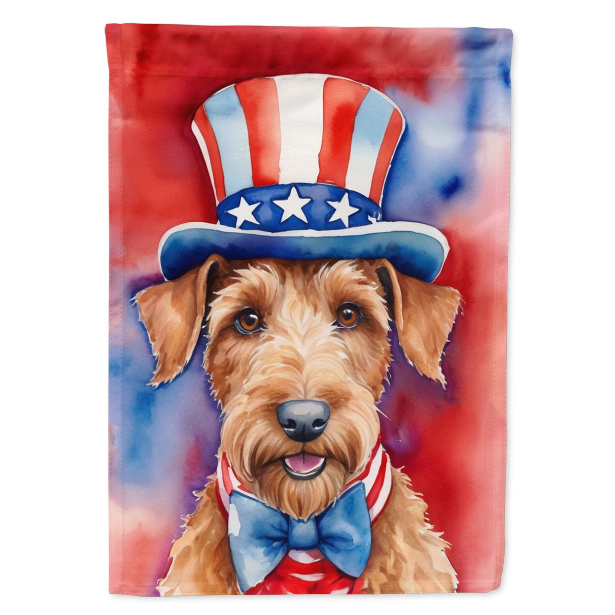 Irish Terrier Patriotic Garden Flag 11.25 in x 15.5 in