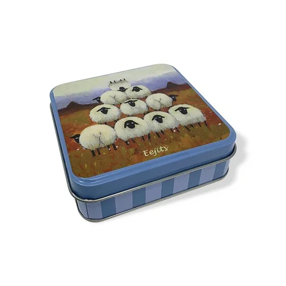 Irish Themed Fudge Candy – 3.52 oz Creamy Fudge in Reusable Sheep Tin Gift Box