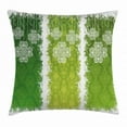 thumbnail image 1 of Irish Throw Pillow Cushion Cover, Aged Vintage Antique Figures on Green Toned Color Bands Celtic Historic Lace Image, Decorative Square Accent Pillow Case, 18 X 18 Inches, Multicolor, by Ambesonne, 1 of 2