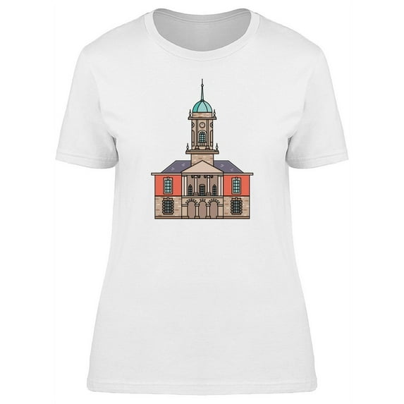 Irish Tower Clip Art T-Shirt Women -Image by Shutterstock, Female Medium