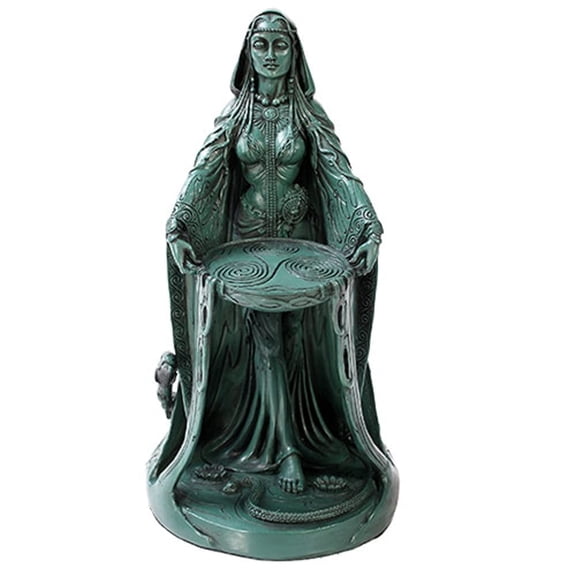 Pacific Giftware Irish Triple Goddess Danu Figurine, 9 Inch, Green