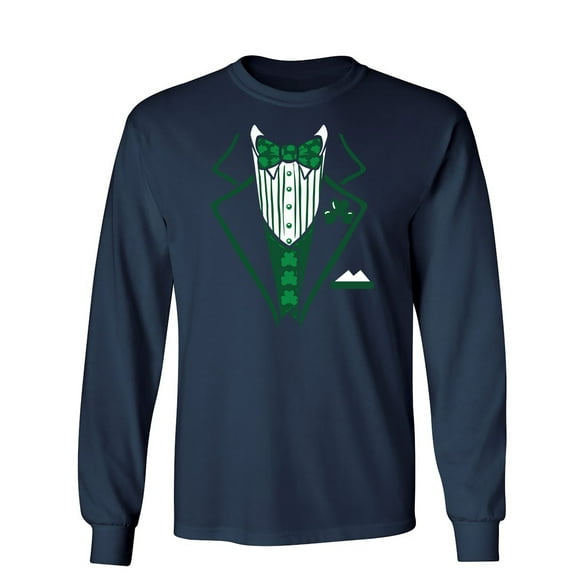 Irish Tuxedo Sarcastic Humor Novelty Men's Long Sleeve Shirts