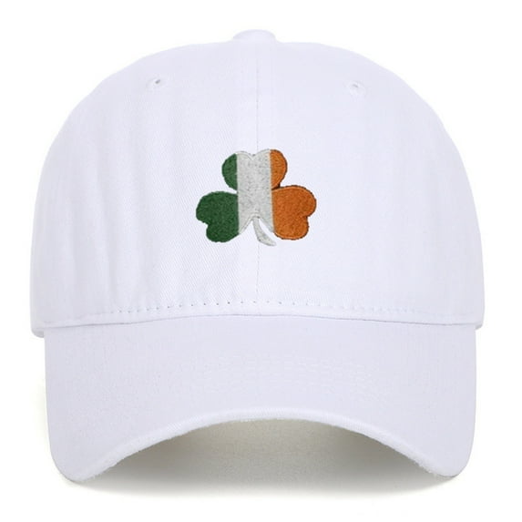 Irish Vintage Baseball Cap, Embroidered Shamrock Cotton Adjustable Dad Hat for Men and Women, Distressed Street Fashion Unisex Retro Cap