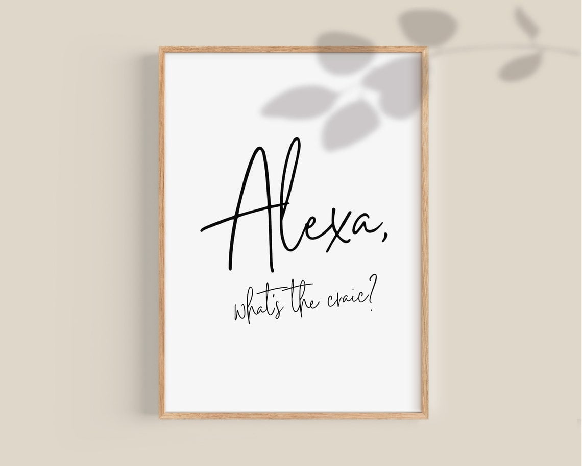 Irish Wall Posters, Alexa What'S The Craic, Irish, Irish Sayings, Irish ...