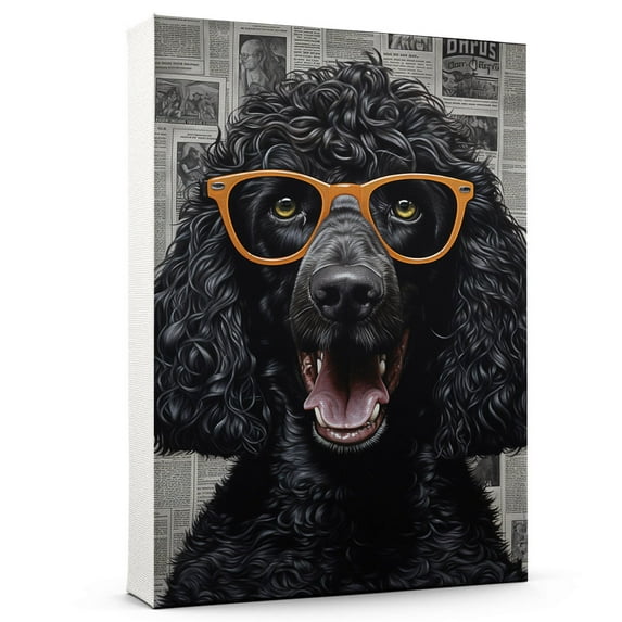 Irish Water Spaniel Dog Canvas Canvas Prints with Your Photos Wall Art for Home Decoration - Memorial Gift for Pet Lovers Dog Moms