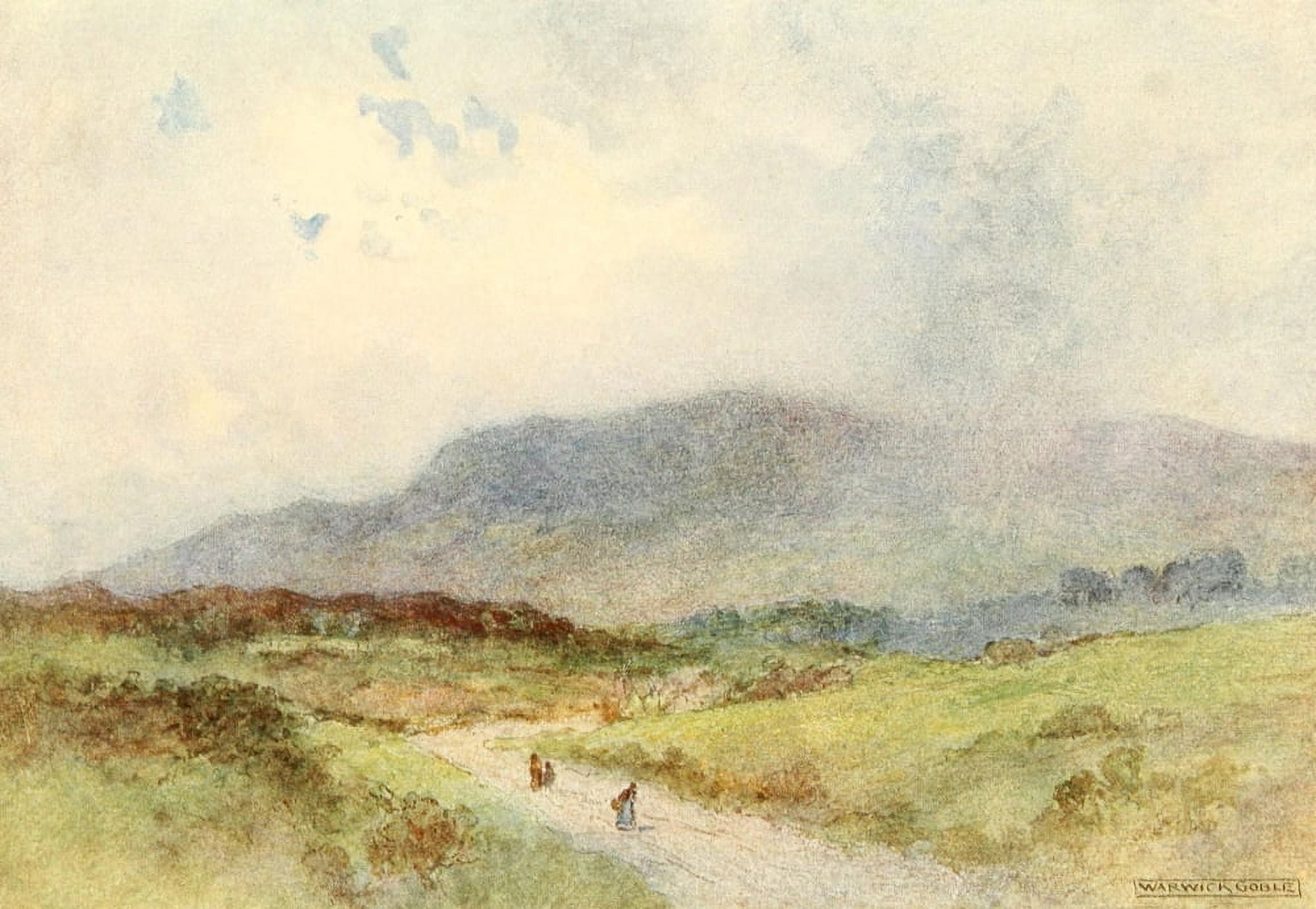 Irish Ways 1909 An out-of-the-way country road Canvas Art - Warwick Goble (24 x 36)