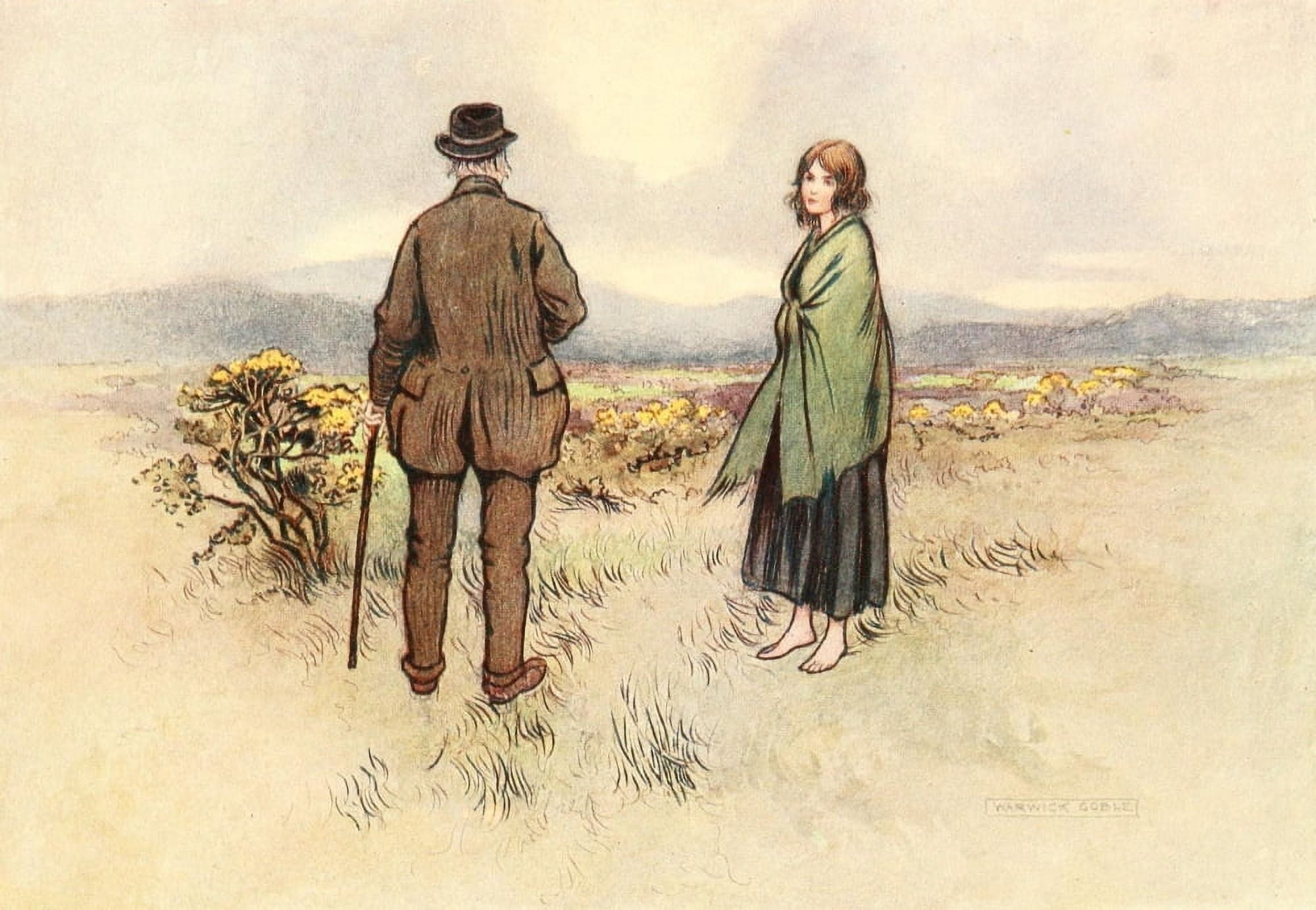 Irish Ways 1909 Mr William & Bridgie Kirby Canvas Art - Warwick Goble (24 x 36)