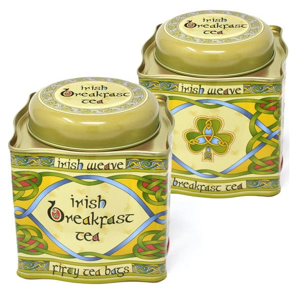 Irish Weave Breakfast Tea Set of 2 Gift Boxed