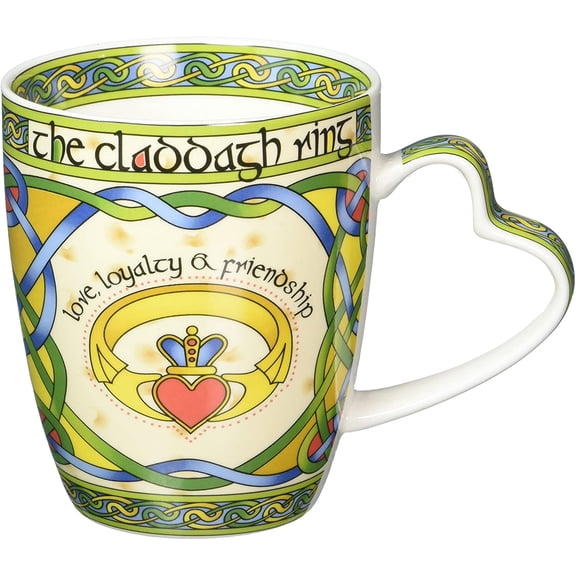 Irish Weave Claddagh Ring Mug by Royal Tara