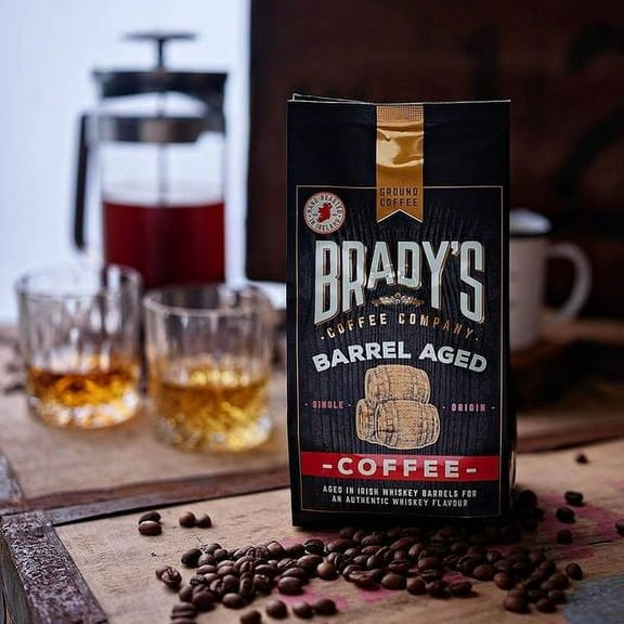 Irish Whiskey Coffee, Barrel Aged, by Brady's. 227G