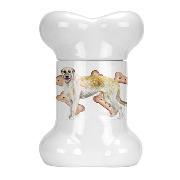 Irish Wolfhound Bone Shaped Treat Jar