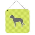 thumbnail image 1 of Irish Wolfhound Checkerboard Green Wall or Door Hanging Prints, 1 of 1