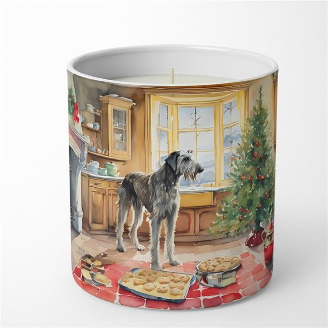Irish Wolfhound Christmas Cookies Decorative Soy Candle 3.25 in x 3.75 in