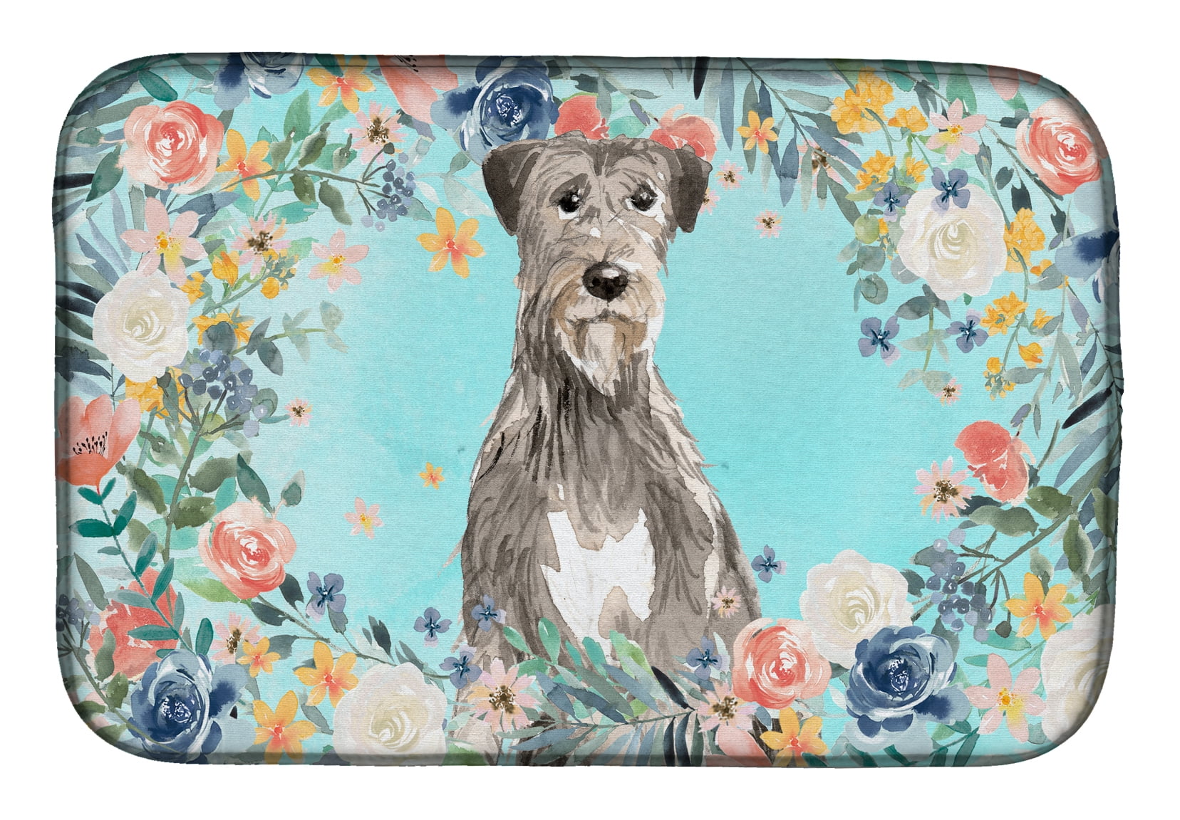 Irish Wolfhound Dish Drying Mat