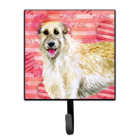 Irish Wolfhound Love Leash or Key Holder Red