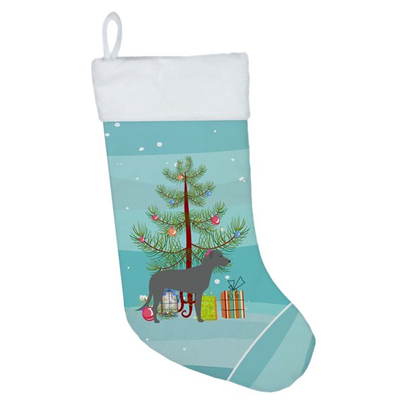 Irish Wolfhound Merry Christmas Tree Christmas Stocking