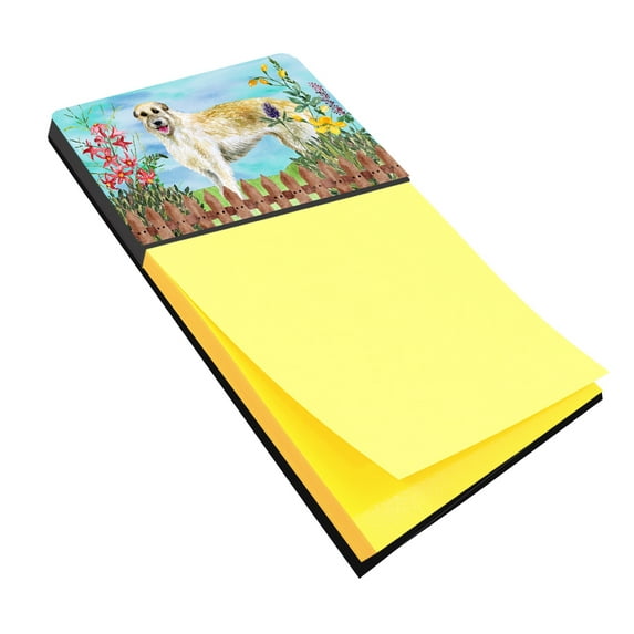 Irish Wolfhound Spring Sticky Note Holder