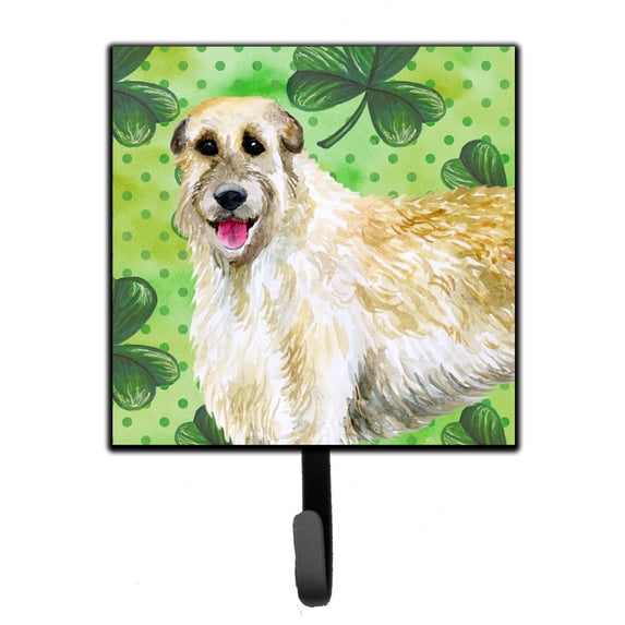 Irish Wolfhound St Patricks Leash or Key Holder Green