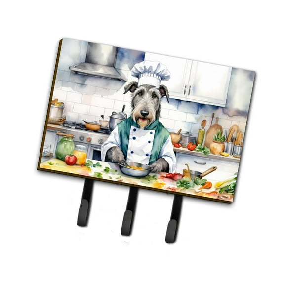 Irish Wolfhound The Chef Leash or Key Holder 6 in x 9 in