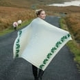 thumbnail image 1 of Irish Wool Shamrock Throw Made By Aran Woollen Mills, 1 of 2