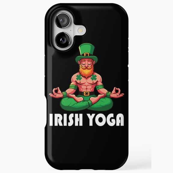 Irish Yoga Funny St Patrick's Day Leprechaun Yoga Case for iPhone 17 16 15 14 13 12 11 Pro Max