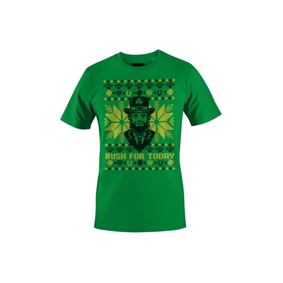 Irish for Today St. Patricks Day Ugly Sweater Design Women's T-shirt