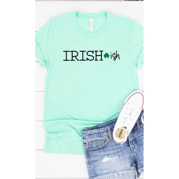 Irish-ish Type Font Graphic Tee T-Shirt PLUS