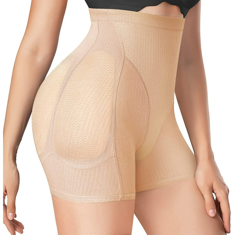 Irisnaya Butt Lifter for Women Seamless Shapewear Padded Tummy Control  Panties Waist Trainer Body Shaper Hip Enhancer Underwear(Beige Small) 