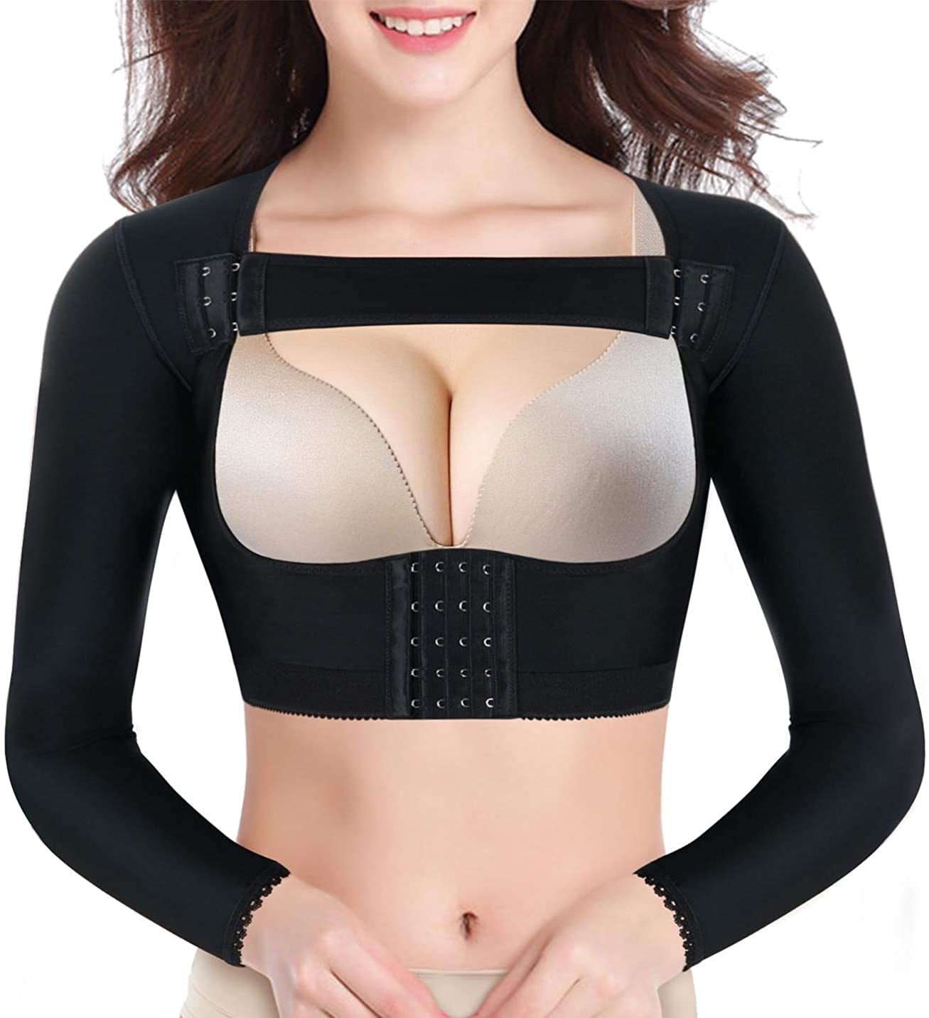 Women Upper Arm Shaper Post Surgical Posture Corrector Sleeves Tops  Compression