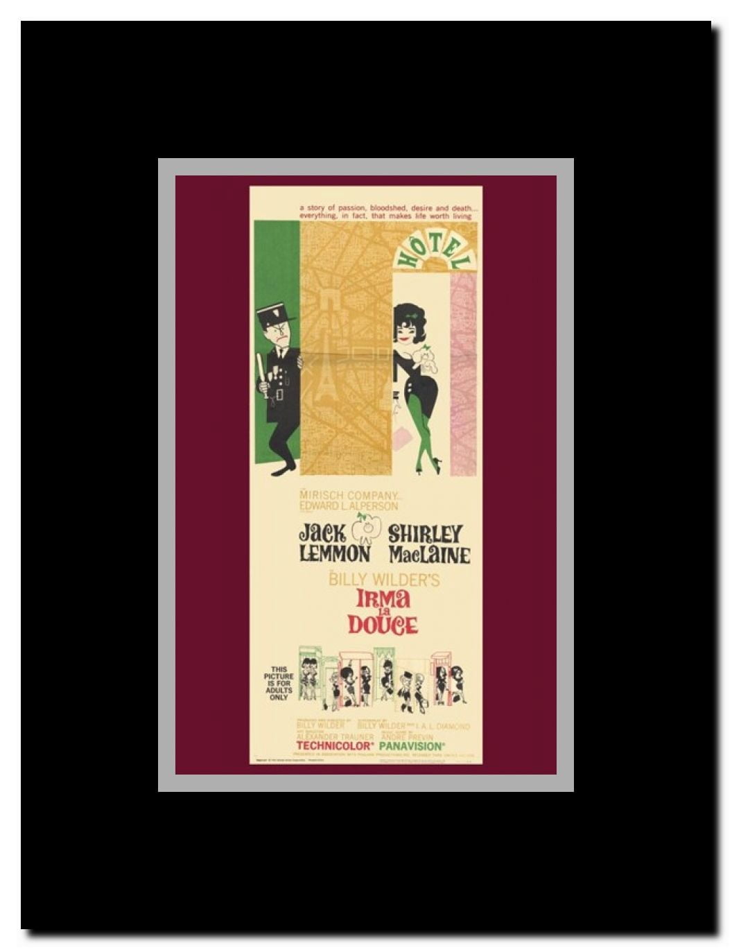 Irma La Douce Framed Movie Poster