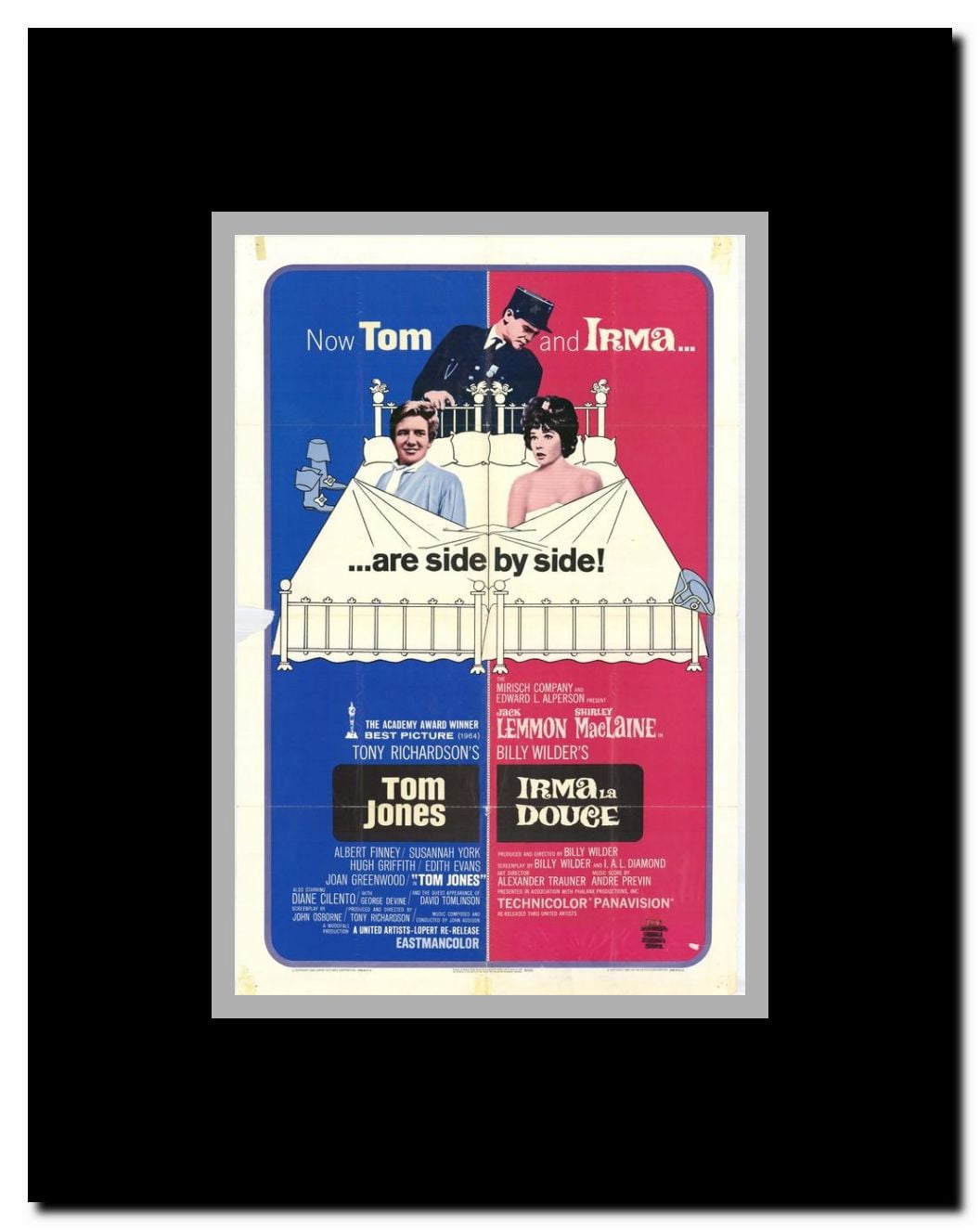 Irma La Douce/Tom Jones Framed Movie Poster