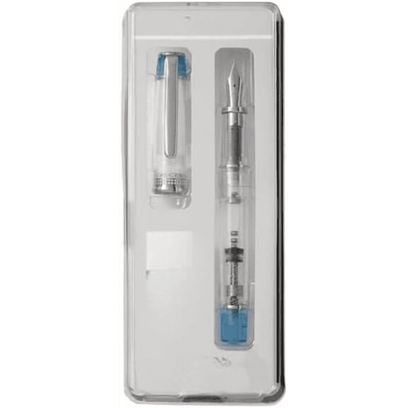 Iro-Ai Pilot Fountain Pen Transparent Light Blue Fine Point P-FPR-1-TLB-F With Original Stylus Ballpoint Touch Pen$$Office
