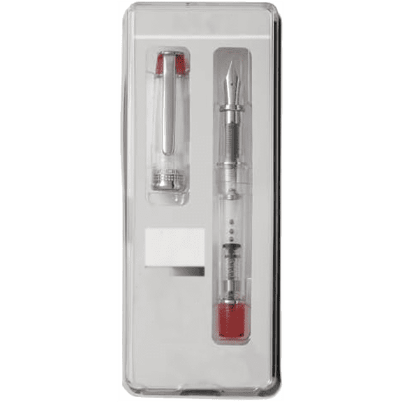 Iro-Ai Pilot Fountain Pen Transparent Red Fine Point P-FPR-1-TR-F With Original Stylus Ballpoint Touch Pen$$Office