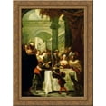 thumbnail image 1 of Irod's feast 24x18 Gold Ornate Wood Framed Canvas Art by Juan Carreno de Miranda, 1 of 2