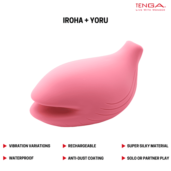Iroha+ Nadeshiko Pink Yoru Female Waterproof Vibrator w/Charger