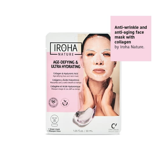 Iroha Nature, Collagen Skin Care Sheet Mask (1 Piece)